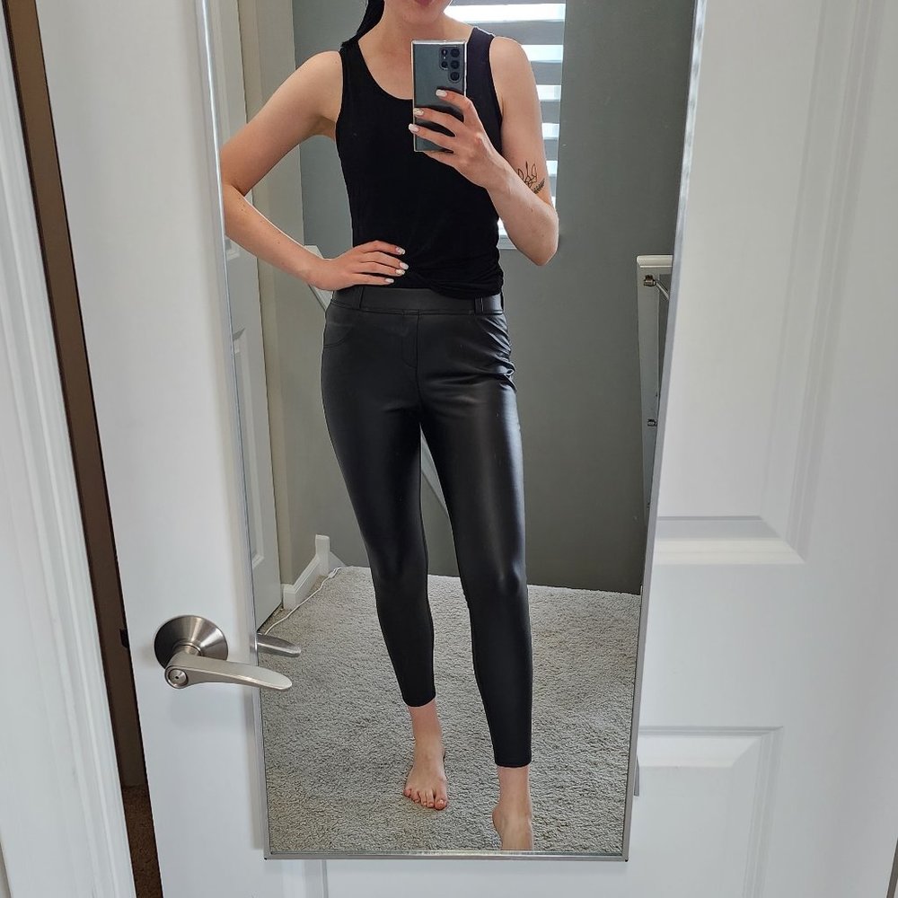 Black Leather Leggings